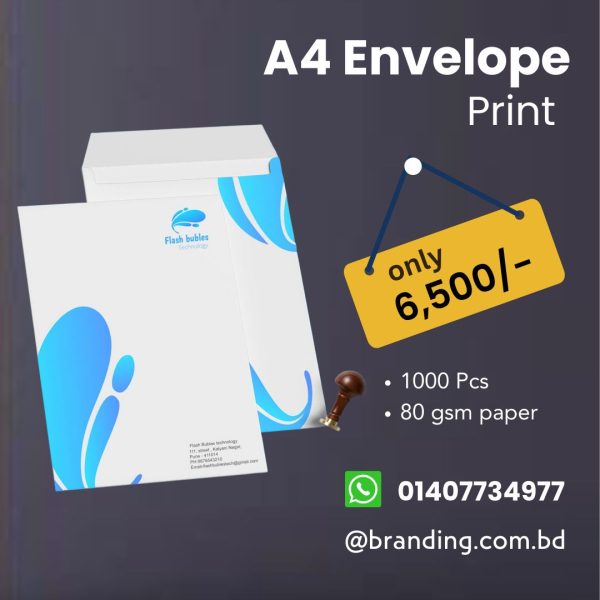 A4 Size Envelop Print