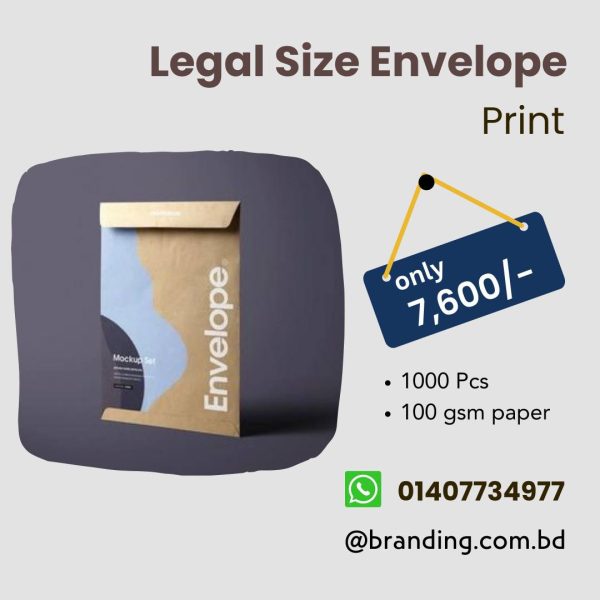 Legal Size Envelop Print