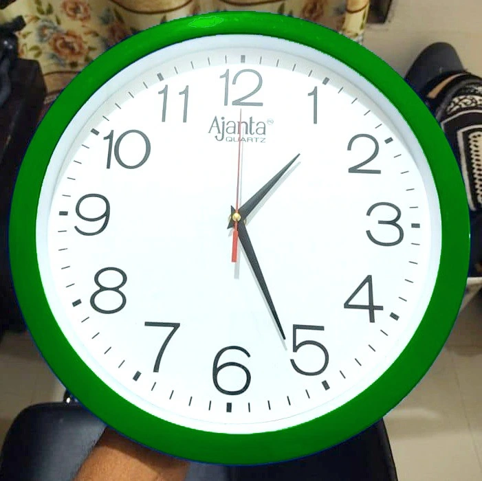 Customized Wall Clock Branding (13 Inch) green