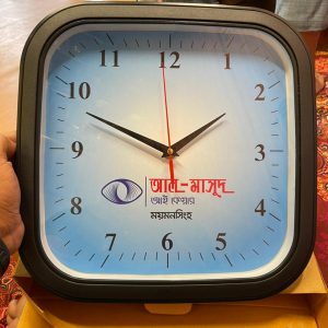 Customized wall clock 12 inch square round