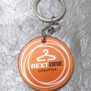 Acrylic key ring branding 3