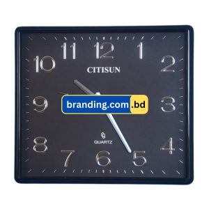 Customized Wall Clock 1715 Inch City Sun Black