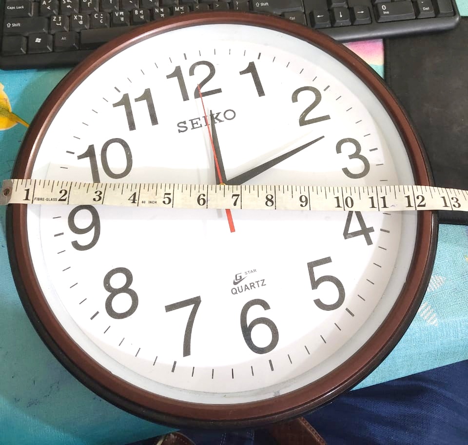 13 inch wall clock print