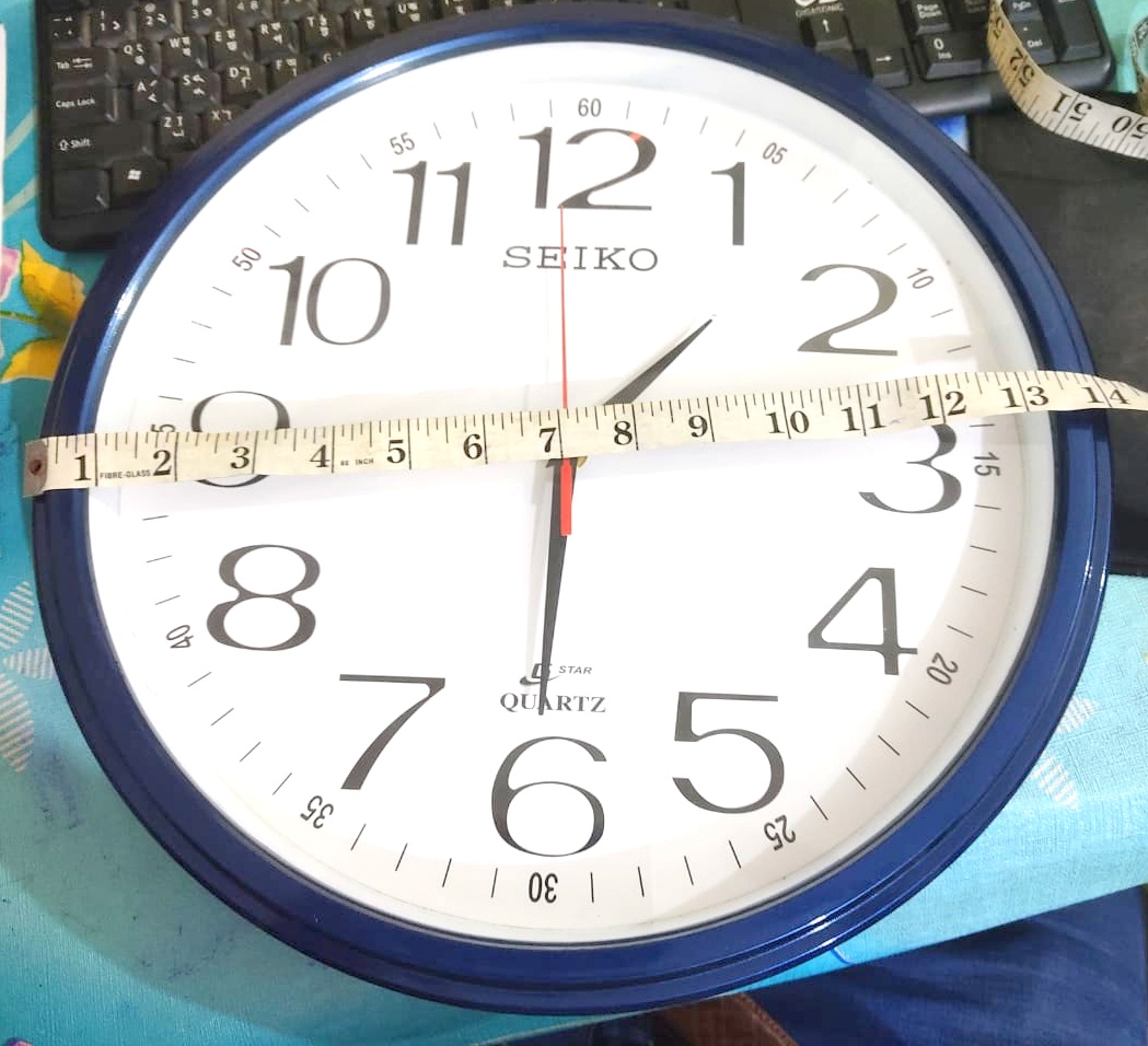 wall clock branding 14 inch thin frame