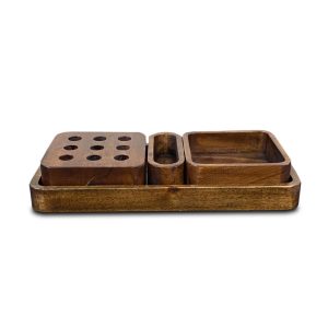4 in 1 Wooden Desk Organizer Set
